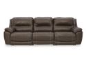 3 Seater electric leather recliner lounge - Seaford